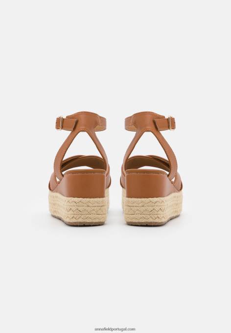 mulheres alpercatas conhaque F4BZ0D1454 Anna Field