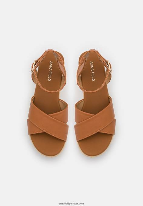 mulheres alpercatas conhaque F4BZ0D1454 Anna Field