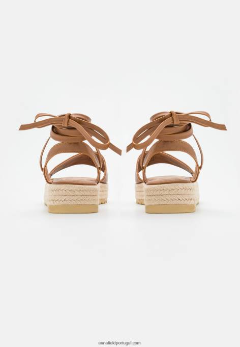 mulheres alpercatas conhaque F4BZ0D1584 Anna Field