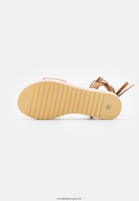 mulheres alpercatas conhaque F4BZ0D1584 Anna Field