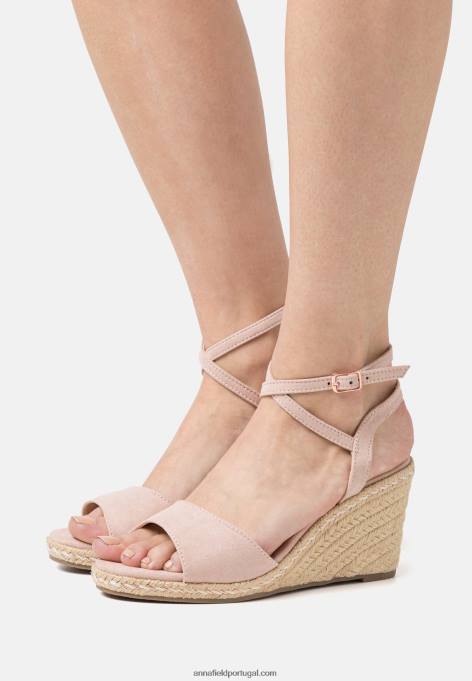 mulheres alpercatas rosa claro F4BZ0D1484 Anna Field