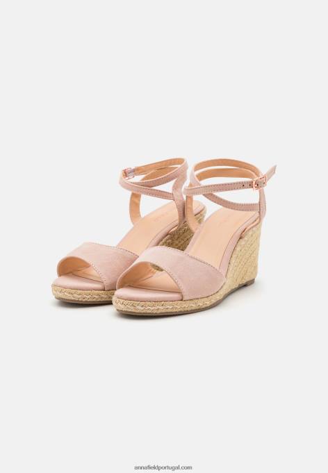 mulheres alpercatas rosa claro F4BZ0D1484 Anna Field