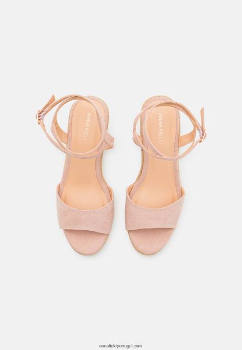 mulheres alpercatas rosa claro F4BZ0D1484 Anna Field