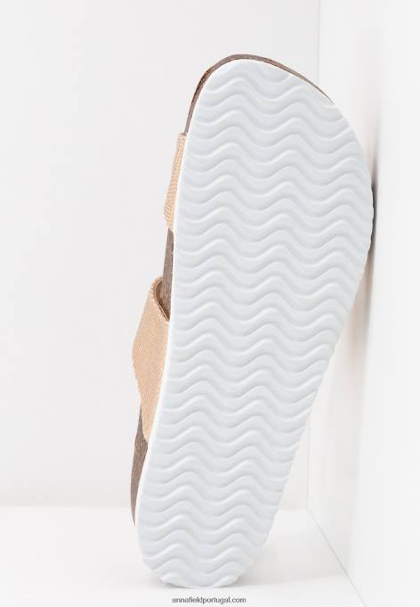 mulheres chinelos de ouro rosa F4BZ0D1865 Anna Field