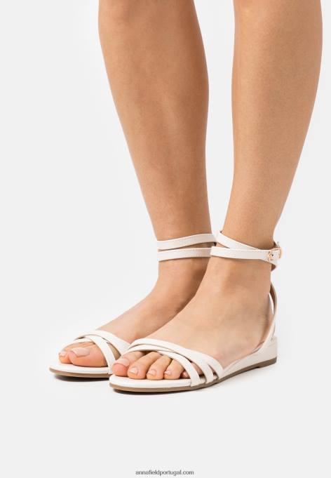 mulheres sandália 001 branca F4BZ0D1267 Anna Field