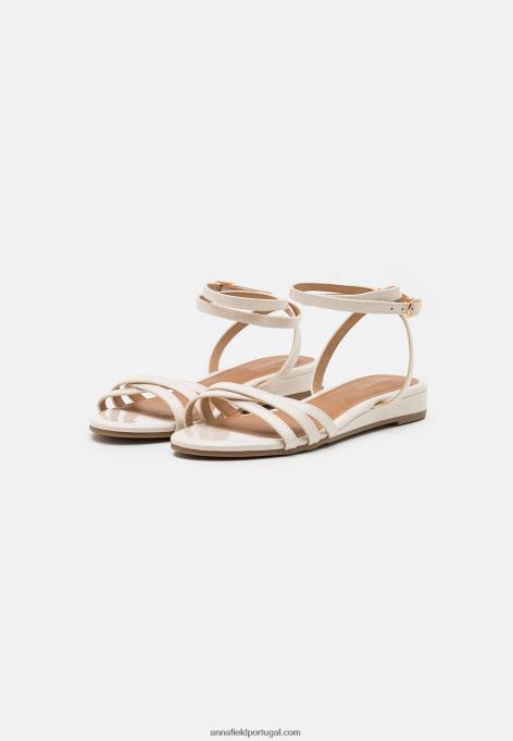 mulheres sandália 001 branca F4BZ0D1267 Anna Field