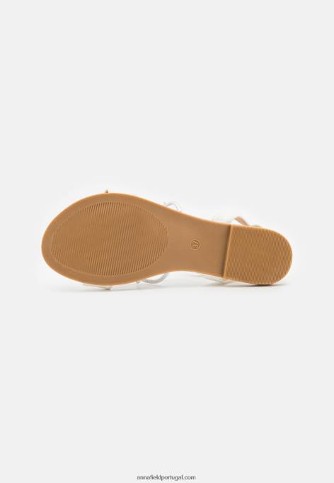 mulheres sandália branca F4BZ0D1263 Anna Field