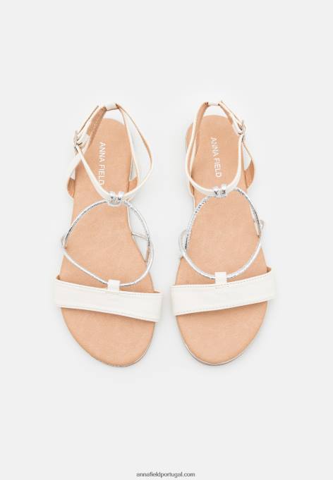 mulheres sandália branca F4BZ0D1263 Anna Field