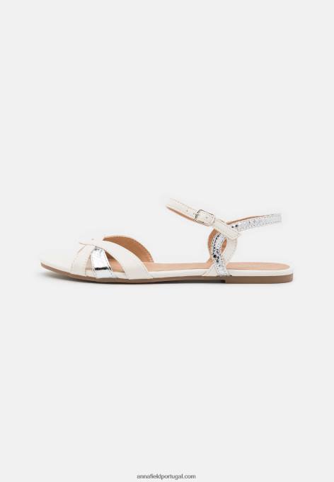 mulheres sandália branca F4BZ0D1266 Anna Field