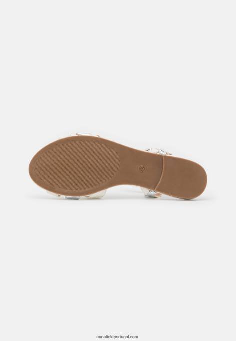 mulheres sandália branca F4BZ0D1266 Anna Field