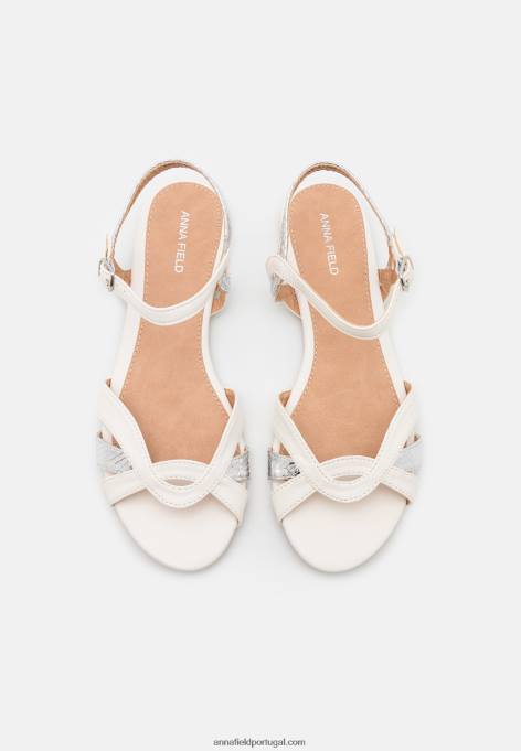 mulheres sandália branca F4BZ0D1266 Anna Field