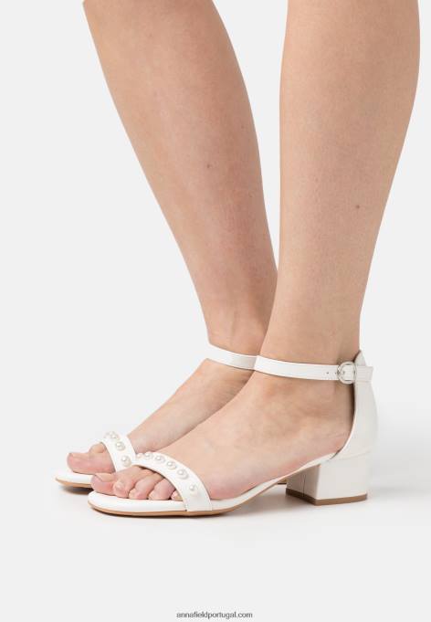 mulheres sandália branca F4BZ0D1309 Anna Field