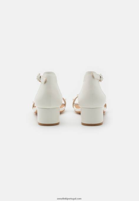 mulheres sandália branca F4BZ0D1309 Anna Field