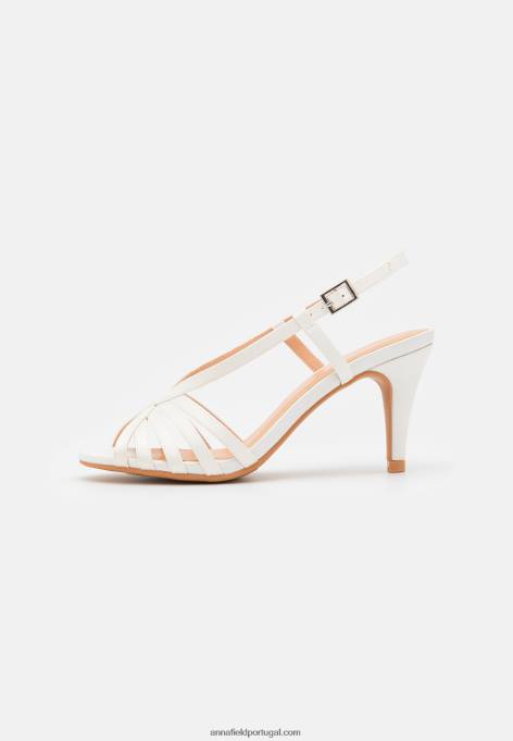 mulheres sandália branca F4BZ0D1348 Anna Field