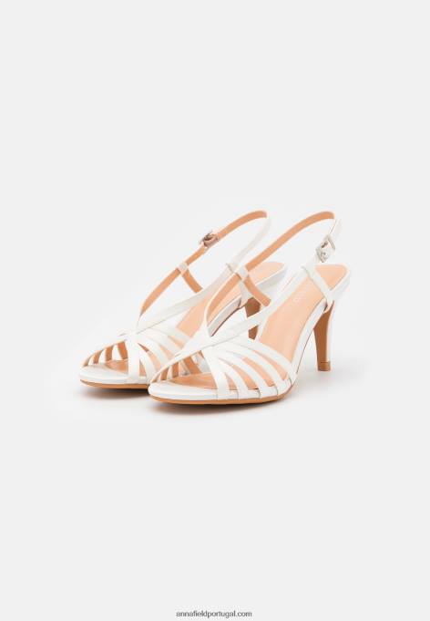 mulheres sandália branca F4BZ0D1348 Anna Field