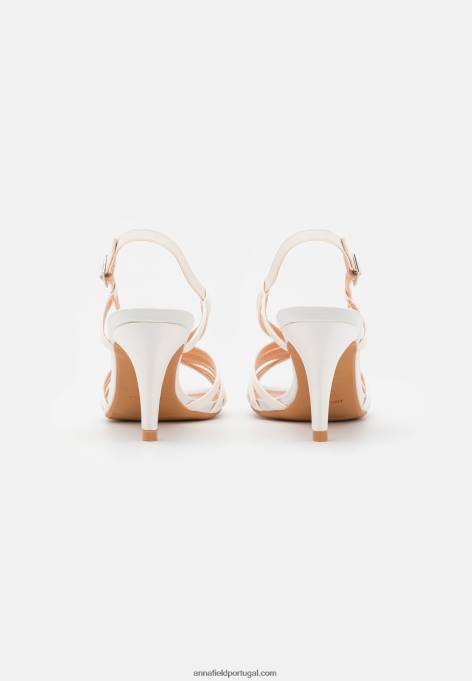 mulheres sandália branca F4BZ0D1348 Anna Field