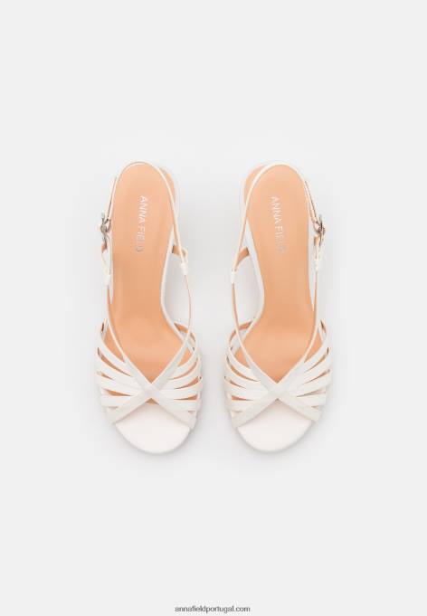 mulheres sandália branca F4BZ0D1348 Anna Field