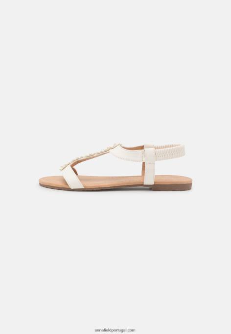 mulheres sandália branca F4BZ0D1361 Anna Field