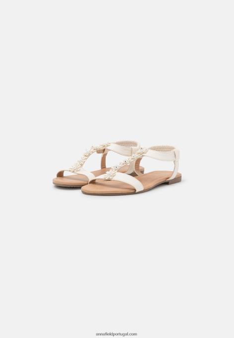 mulheres sandália branca F4BZ0D1361 Anna Field