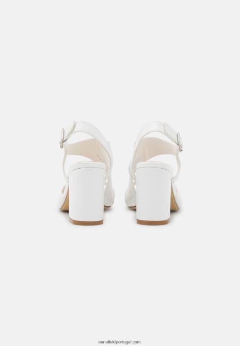 mulheres sandália branca F4BZ0D1376 Anna Field