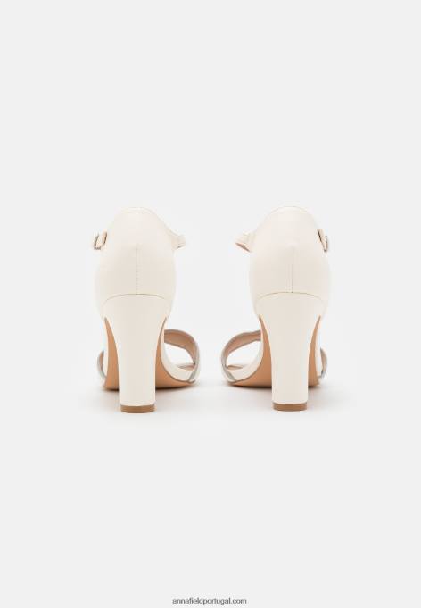 mulheres sandália branca F4BZ0D1396 Anna Field