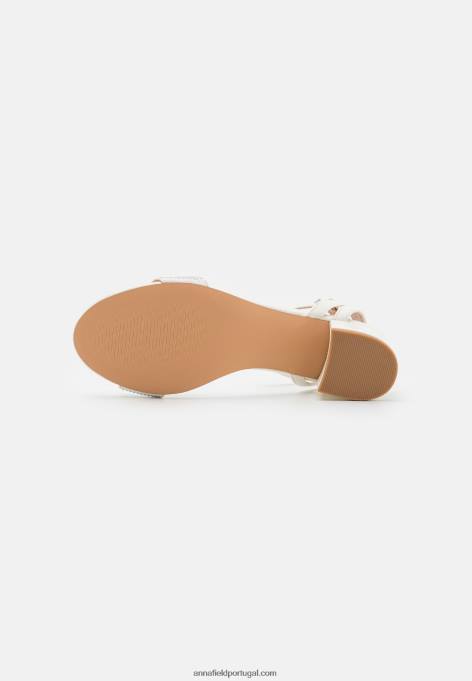 mulheres sandália branca F4BZ0D1404 Anna Field