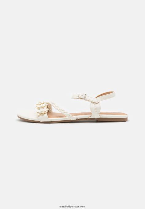 mulheres sandália branca F4BZ0D1418 Anna Field
