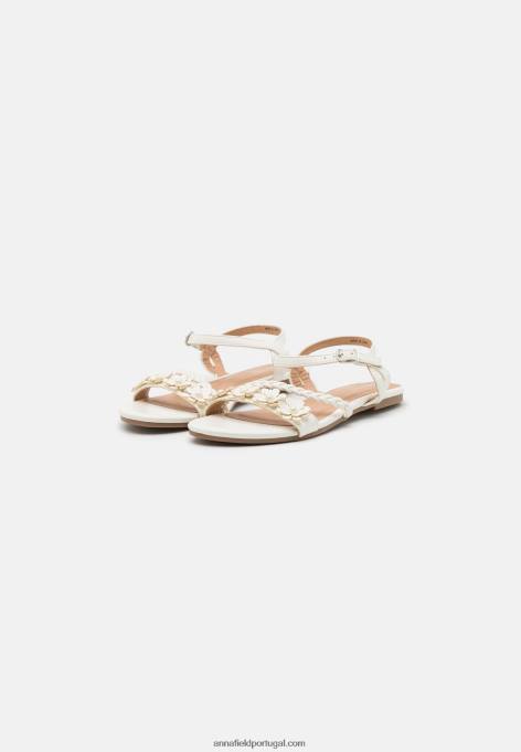 mulheres sandália branca F4BZ0D1418 Anna Field