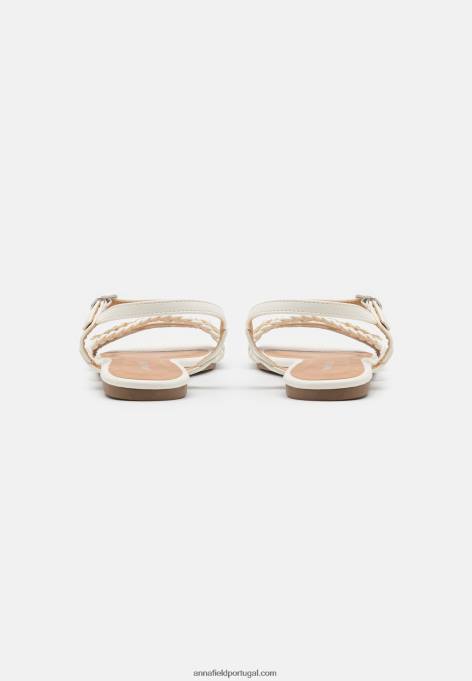 mulheres sandália branca F4BZ0D1418 Anna Field