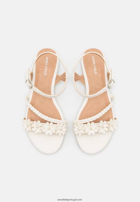 mulheres sandália branca F4BZ0D1418 Anna Field
