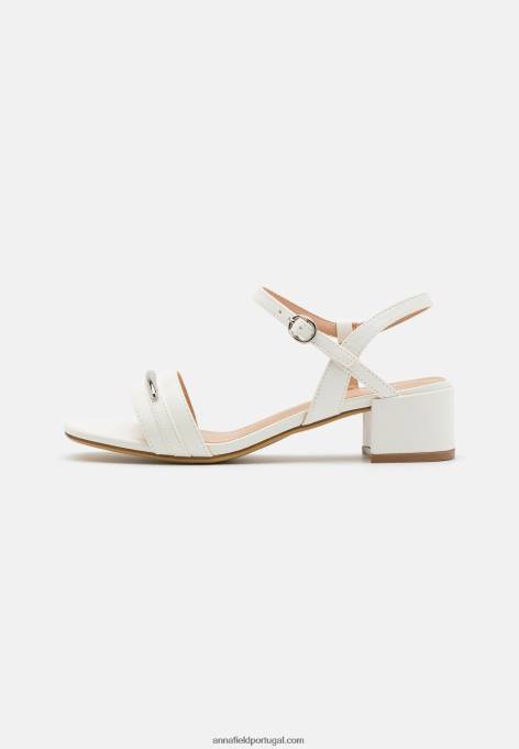 mulheres sandália branca F4BZ0D1430 Anna Field