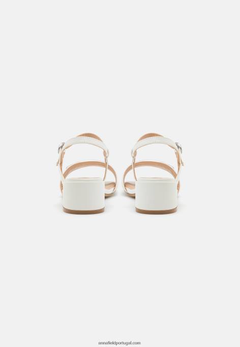 mulheres sandália branca F4BZ0D1430 Anna Field