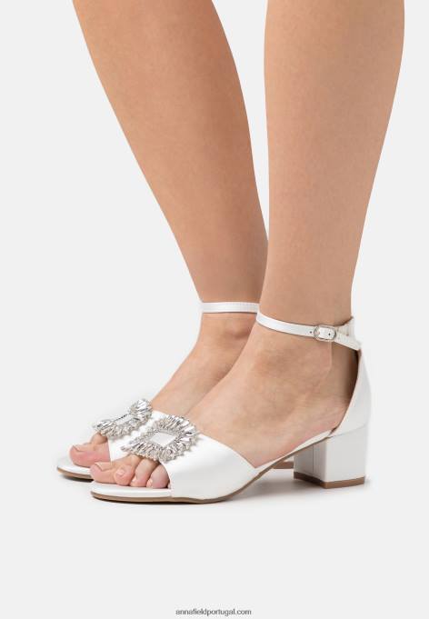 mulheres sandália branca F4BZ0D1434 Anna Field