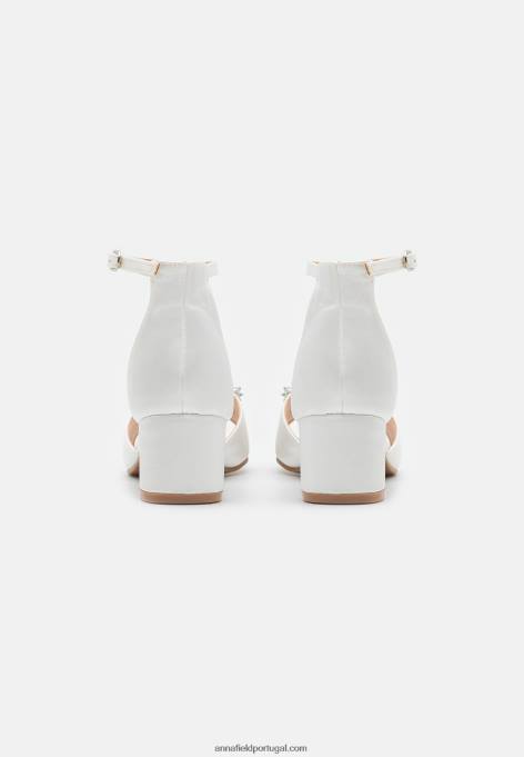 mulheres sandália branca F4BZ0D1434 Anna Field