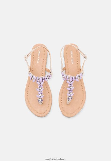 mulheres sandália chio bege F4BZ0D1439 Anna Field