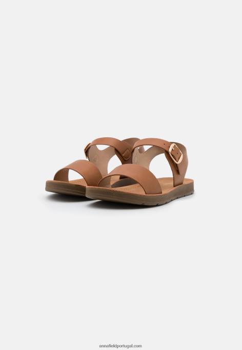 mulheres sandália conhaque F4BZ0D1268 Anna Field