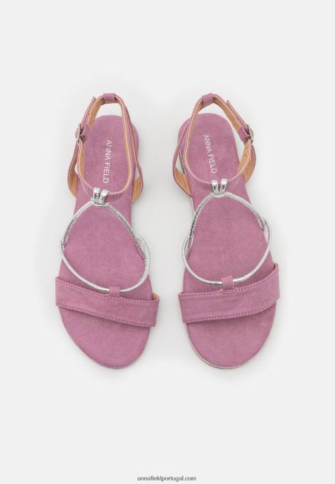 mulheres sandália lilás F4BZ0D1384 Anna Field
