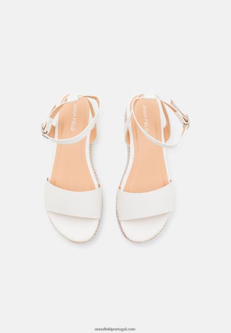 mulheres sandália plataforma branca F4BZ0D1489 Anna Field