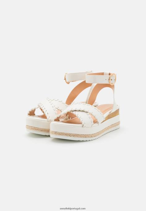 mulheres sandália plataforma branca F4BZ0D1493 Anna Field