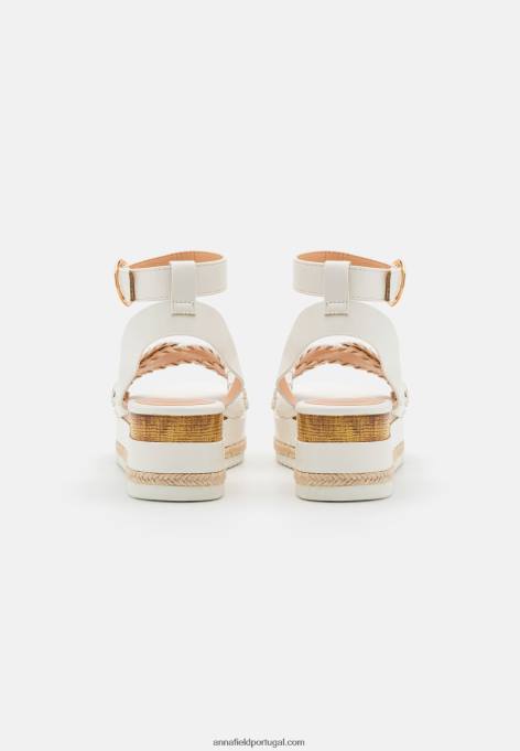 mulheres sandália plataforma branca F4BZ0D1493 Anna Field