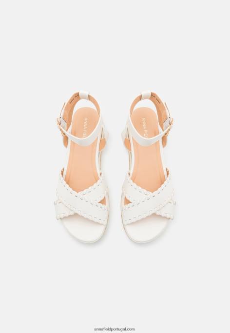 mulheres sandália plataforma branca F4BZ0D1493 Anna Field