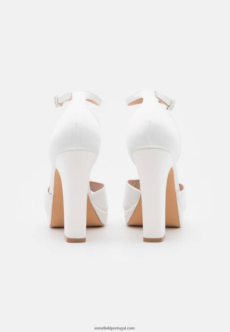 mulheres sandália plataforma branca F4BZ0D1586 Anna Field