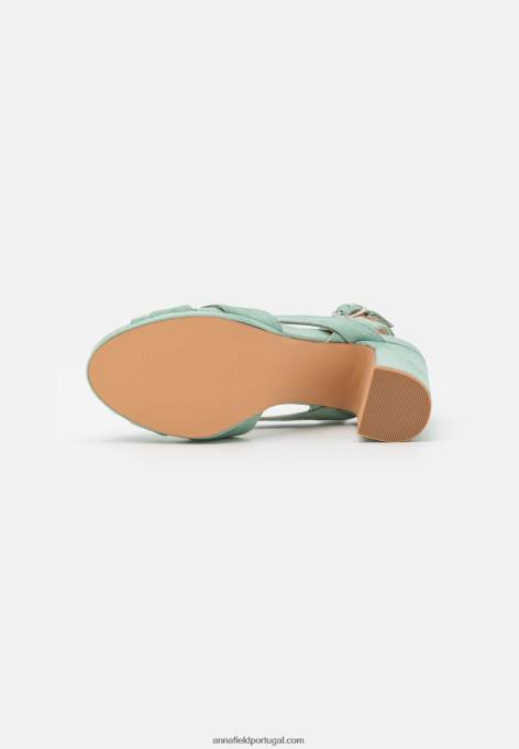mulheres sandália plataforma menta F4BZ0D1568 Anna Field