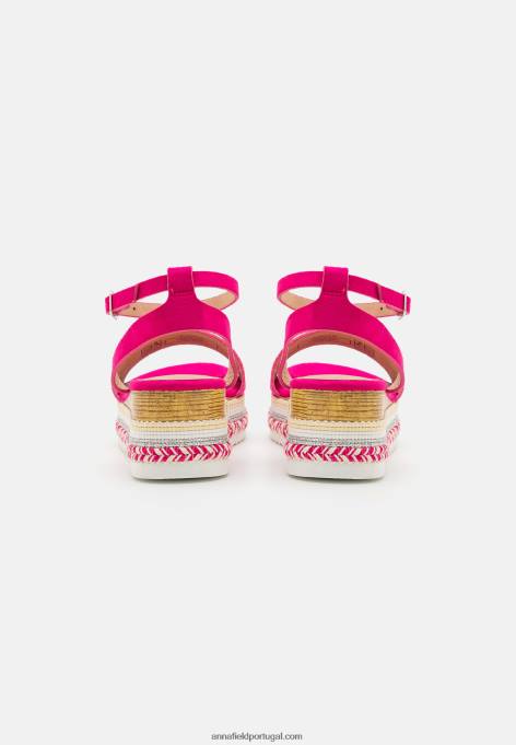 mulheres sandália plataforma rosa F4BZ0D1457 Anna Field