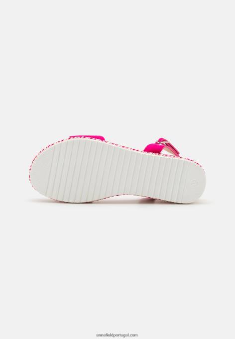 mulheres sandália plataforma rosa F4BZ0D1457 Anna Field