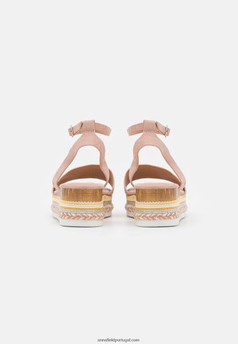 mulheres sandália plataforma rosa claro F4BZ0D1477 Anna Field