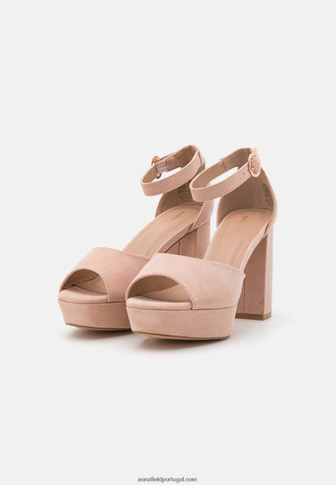 mulheres sandália plataforma rosa claro F4BZ0D1550 Anna Field