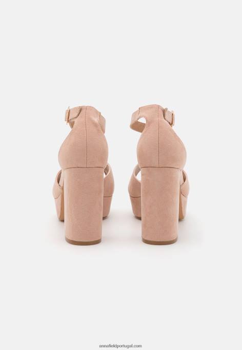 mulheres sandália plataforma rosa claro F4BZ0D1550 Anna Field