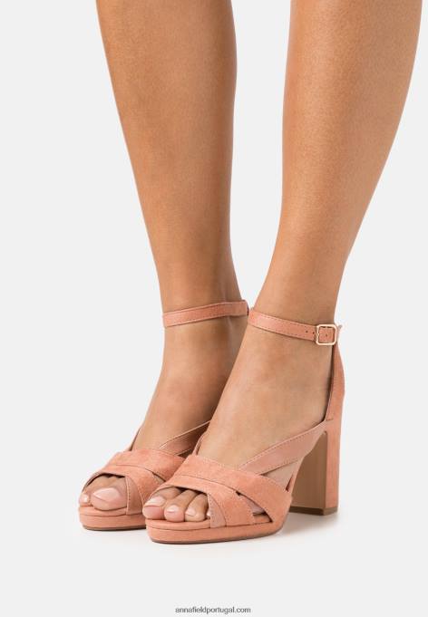mulheres sandália plataforma rosa escuro F4BZ0D1553 Anna Field