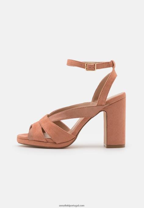 mulheres sandália plataforma rosa escuro F4BZ0D1553 Anna Field